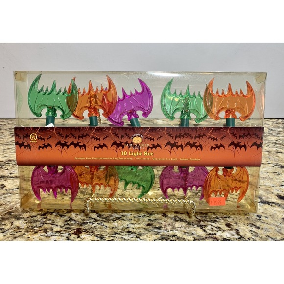 Kurt Adler Other - KURT ADLER 10L BATS Halloween String Light Set *NEW* ( 9 Sets AVAIL) Multicolor